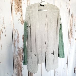 Color block slouchy Cardigan